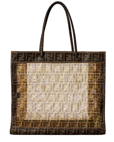 fendi zucca mesh tote